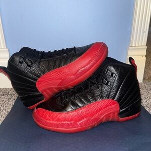 Black and Red Air Jordan High-Tops